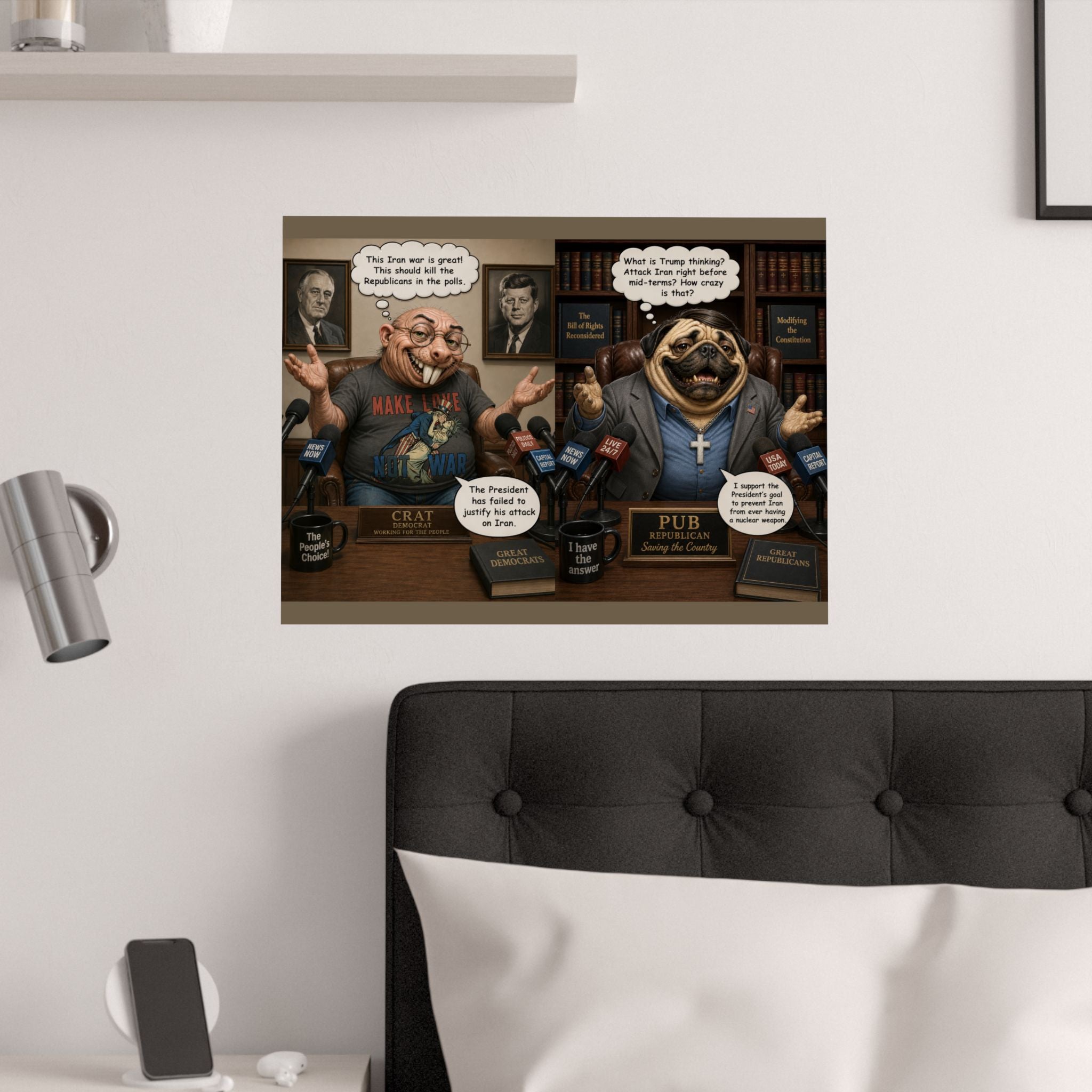 Iran War Politically Thinking (210gsm)